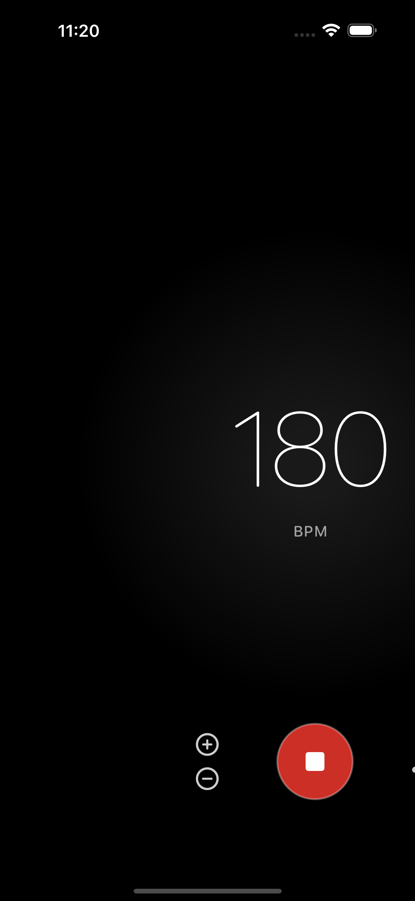 Cadence Metronome Screen